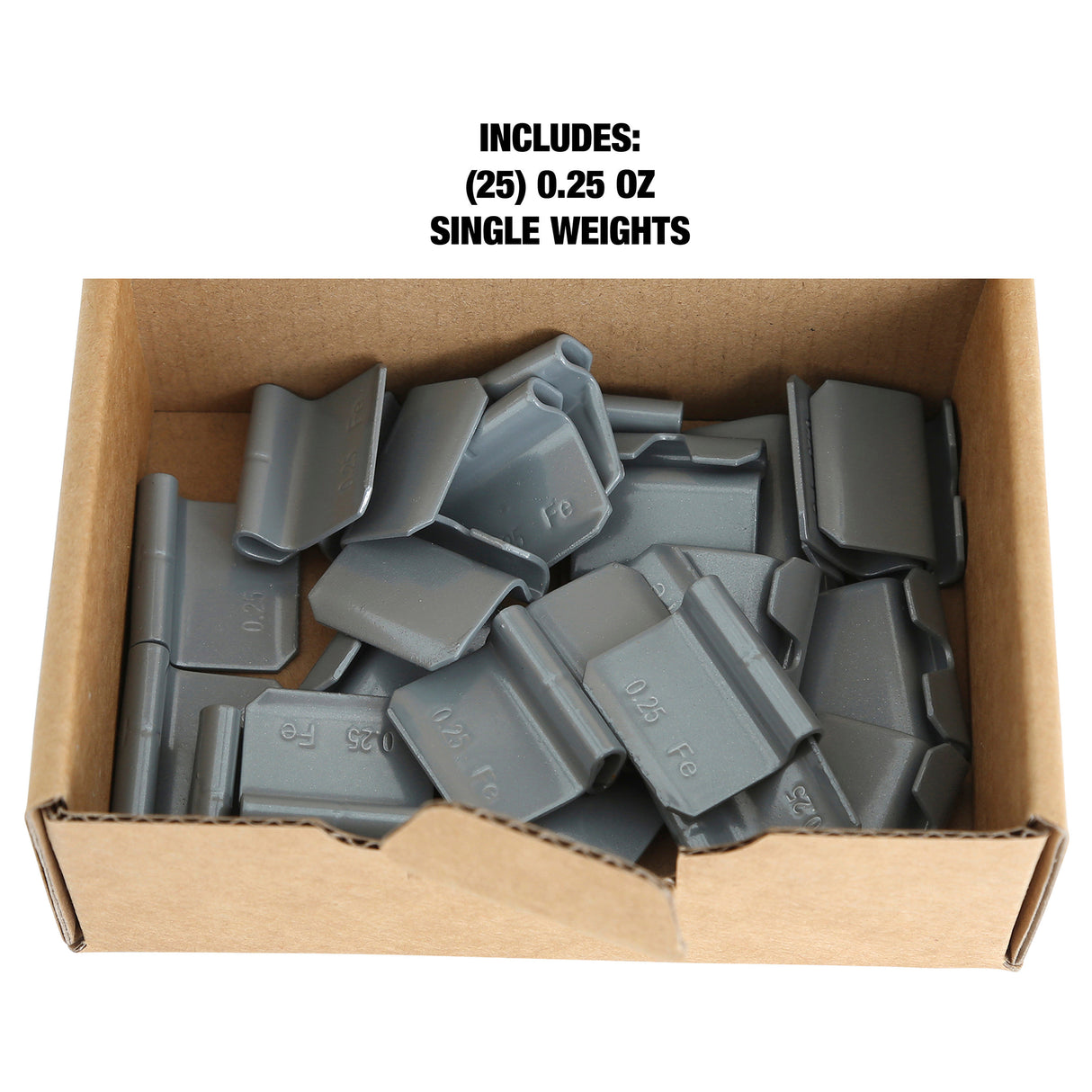 OEMTOOLS 23238 0.25 Oz. T Style Steel Wheel Weight - 1 Box of 25 Additional Image 4
