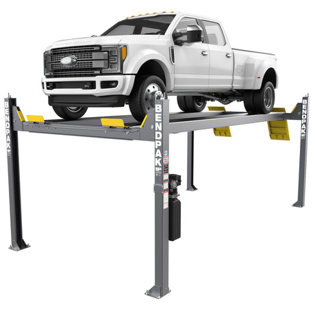 Bendpak HDS-14XT 14,000 Lb. Capacity High-Rise Four-Post Lift Extended Runways Main Image