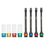 OEMTOOLS 24228 8 Piece Torque Limiting Extension & Thin Wall Socket Set Main Image