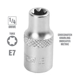 OEMTOOLS 22803 E7 1/4 Inch Drive External Star Socket Additional Image 1