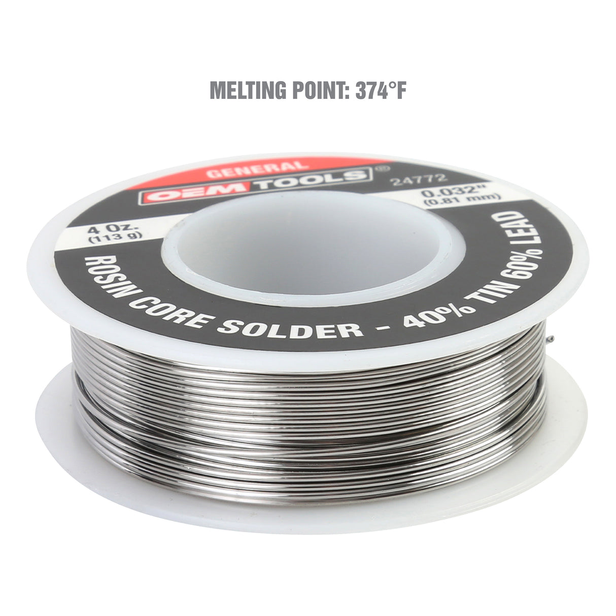 OEMTOOLS 24772 Rosin Core Soldering Wire – 40% Tin, 60% Lead Additional Image 3