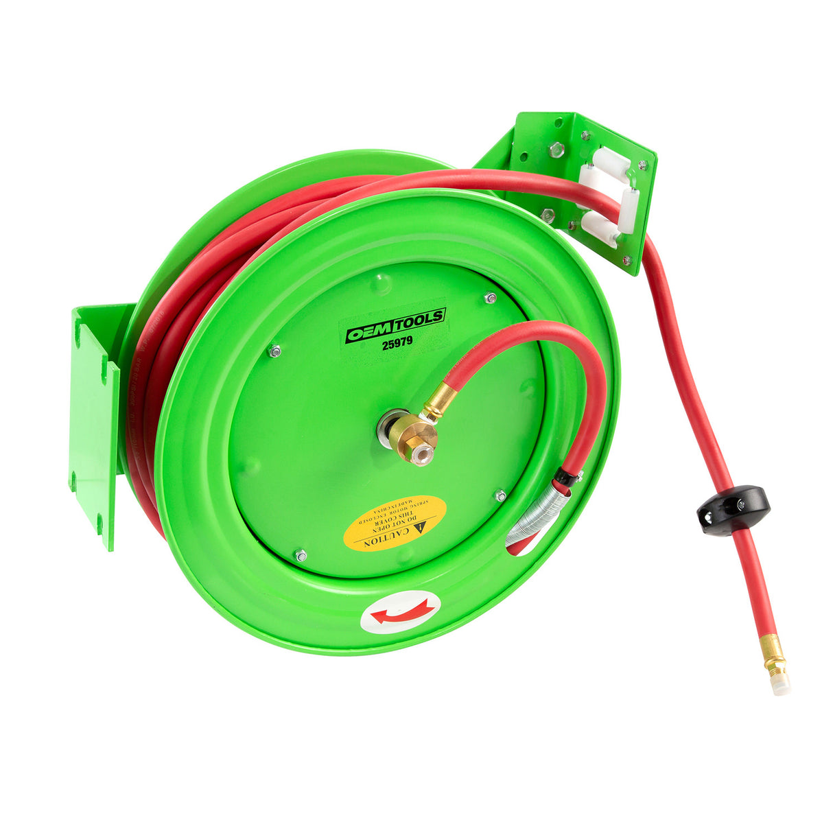 OEMTOOLS 25979 Spring Rewind Air Hose Reel with 3/8in. x 50 Ft. Hose Additional Image 7