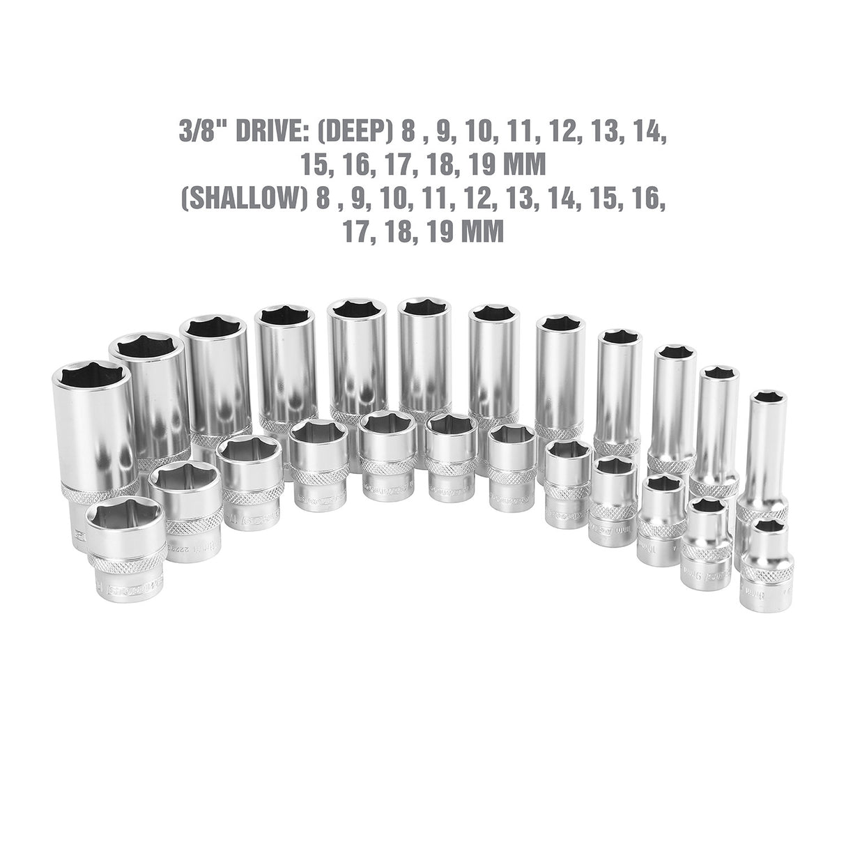 OEMTOOLS 22963 24 Piece 3/8in. Drive Socket Set (Metric) Additional Image 3
