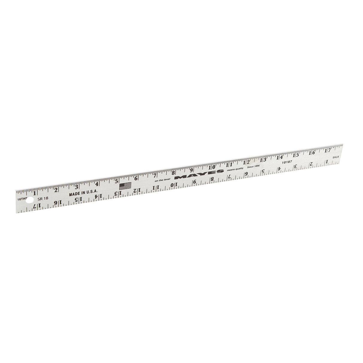 Mayes 10187 Straight Edge Aluminum Ruler (18 Inch x 1 Inch) Main Image