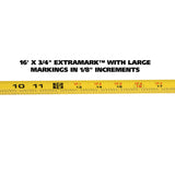 GreatNeck 95006 ExtraMark™ Tape Measure (16 Ft. x 3/4 Inch) Additional Image 3