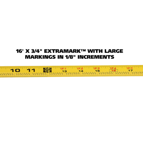 GreatNeck 95006 ExtraMark™ Tape Measure (16 Ft. x 3/4 Inch) Additional Image 3