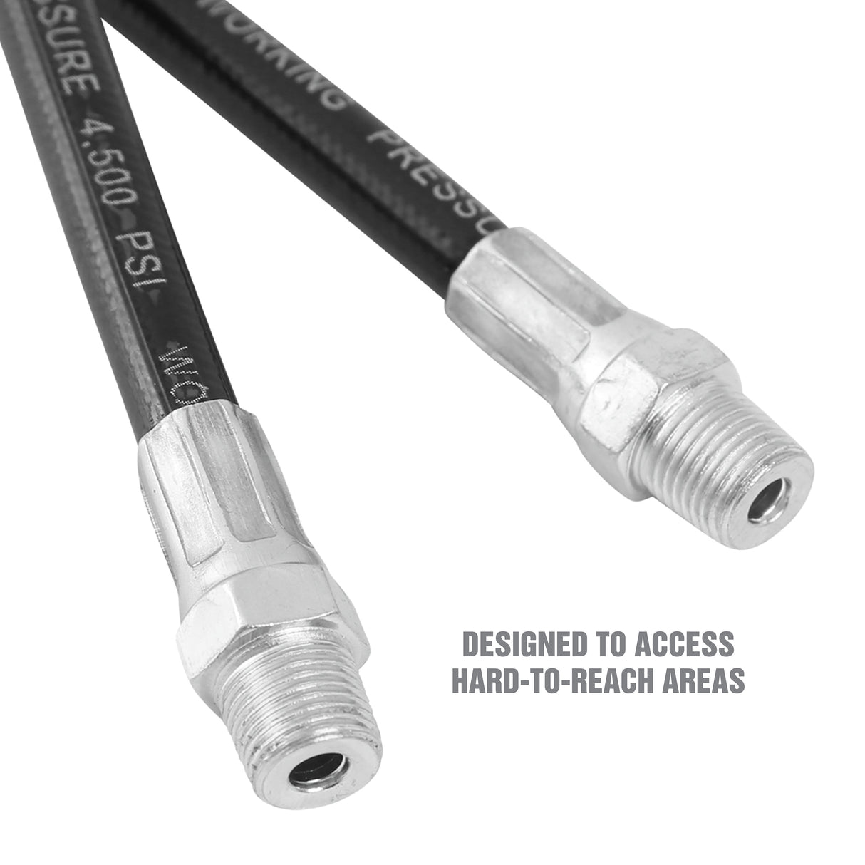OEMTOOLS 25709 Hand Operated Grease Gun Hose 18in. Additional Image 4