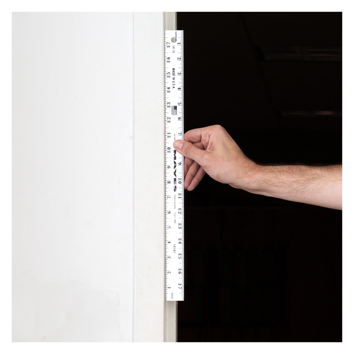 Mayes 10187 Straight Edge Aluminum Ruler (18 Inch x 1 Inch) Additional Image 6