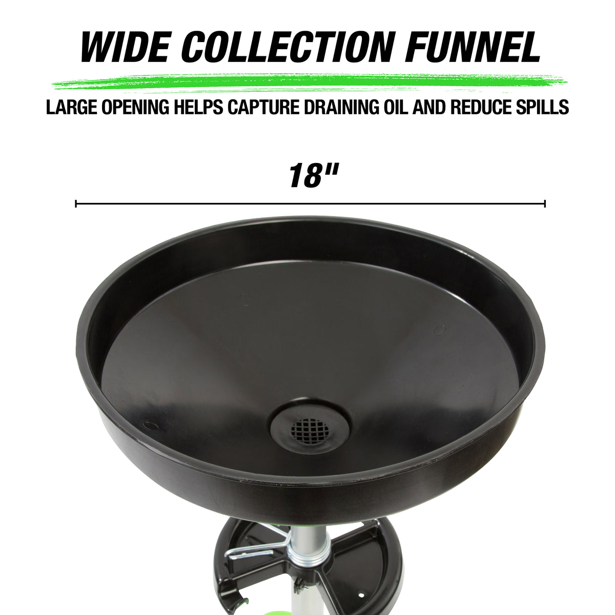 OEMTOOLS 87031 18 Gallon Upright Portable Oil Drain Additional Image 4