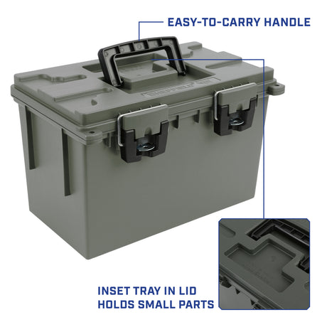 Sheffield 12712 XL Field Box with Lift Out Storage Tray-Olive Drab Green Additional Image 6
