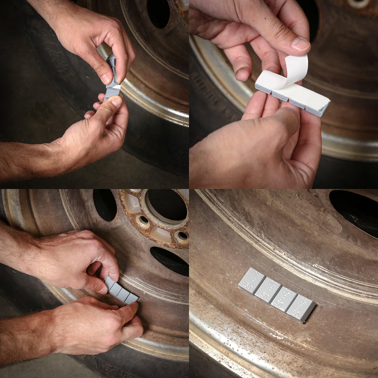 OEMTOOLS 23203 0.50 Oz. Steel Adhesive Wheel Weights, 24 Strips of 10, 240 Per Box Additional Image 7