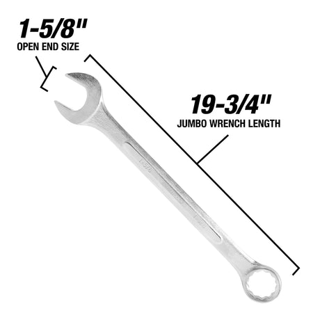 OEMTOOLS 22109 1-5/8 Inch Jumbo Combination Wrench Additional Image 2