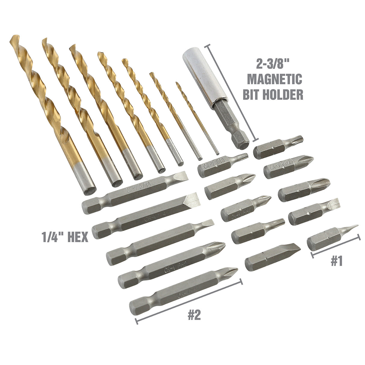 OEMTOOLS 26512 23 Piece Drill/Driver Set Additional Image 1