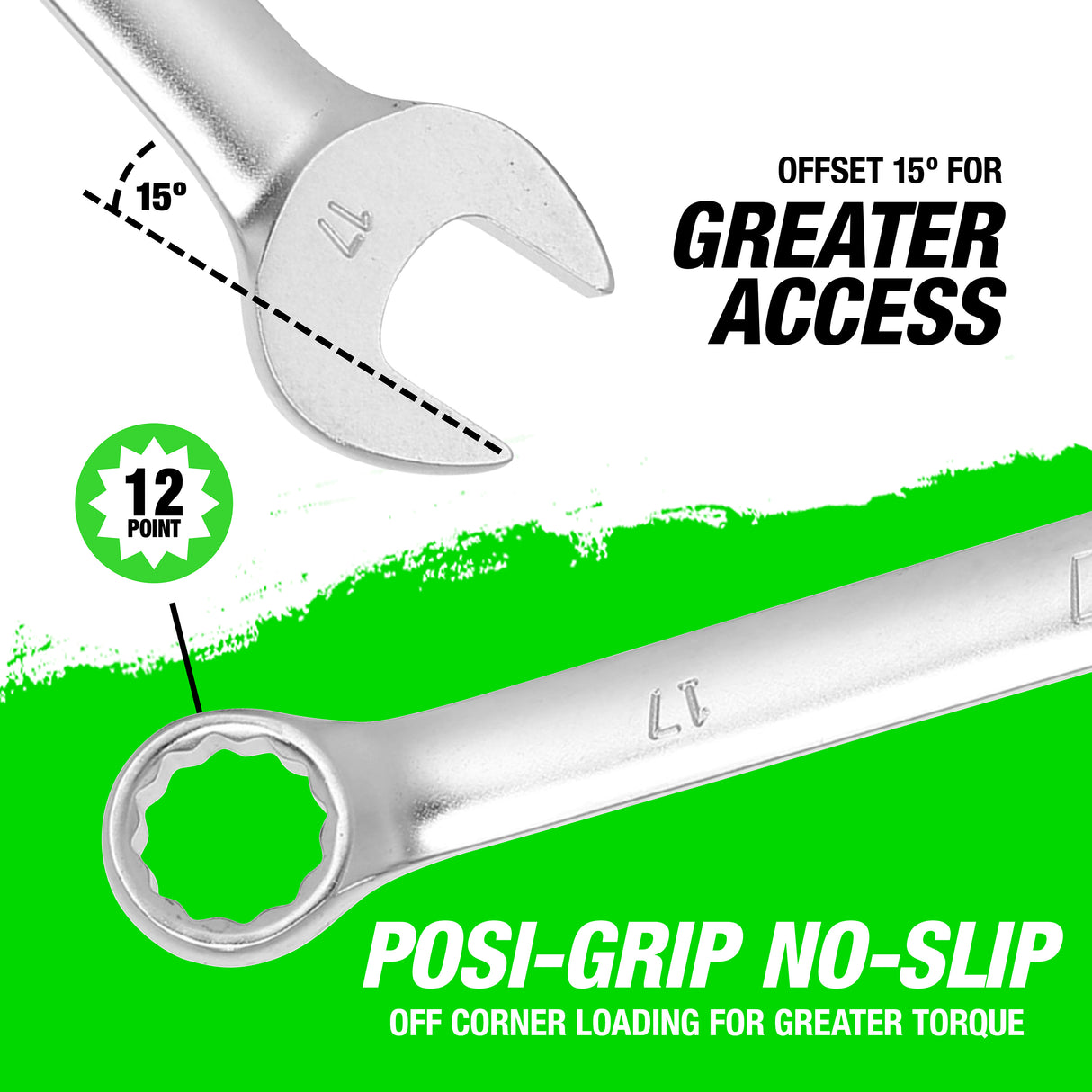 OEMTOOLS 22020 17 mm Combination Wrench (Metric) Additional Image 3