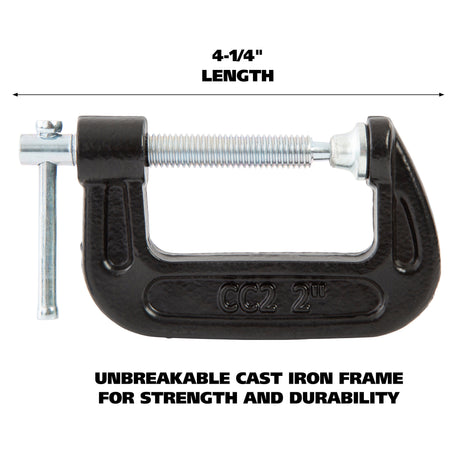GreatNeck CC2 C-Clamp (2 Inch) Additional Image 1