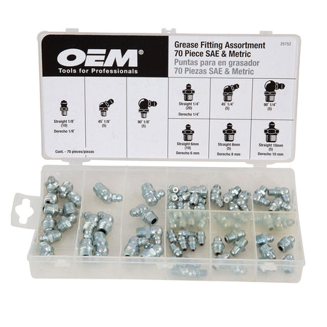 OEMTOOLS 25752 70-Piece Grease Fitting Assortment Main Image