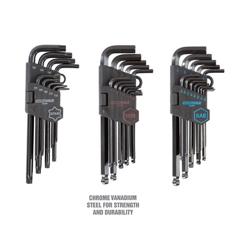OEMTOOLS 24249 35 Piece SAE, Metric, Star Hex Key Set Additional Image 5