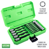 OEMTOOLS 23905 13 Piece Magnetic Long Star Bit Socket Set Additional Image 1