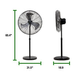 OEMTOOLS 34888 30 Inch Oscillating Pedestal Fan Additional Image 5
