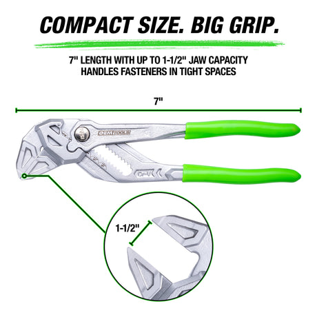 OEMTOOLS 22676 7in. Pliers Wrench Additional Image 1