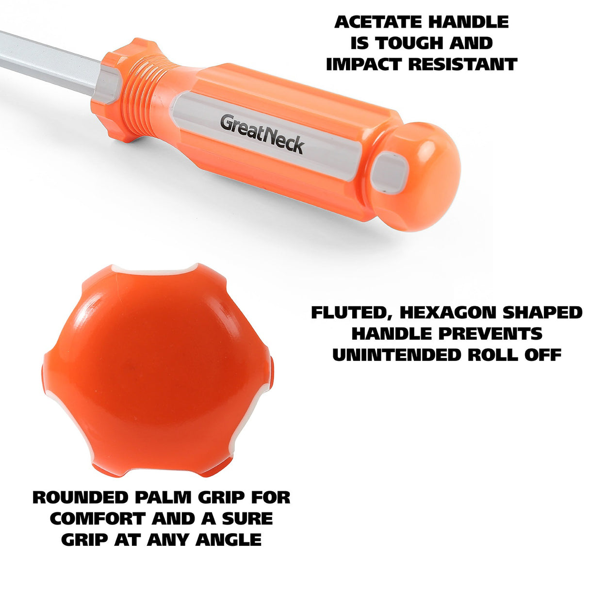 GreatNeck 73122 #2 x 4 Inch Phillips Square Shank Screwdriver Additional Image 1