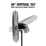 OEMTOOLS 34888 30 Inch Oscillating Pedestal Fan Additional Image 6