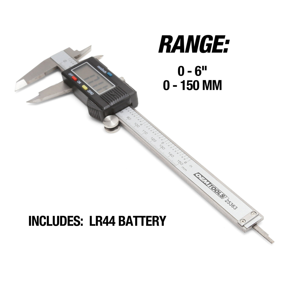 OEMTOOLS 25363 6in. Electronic Digital Caliper Additional Image 3