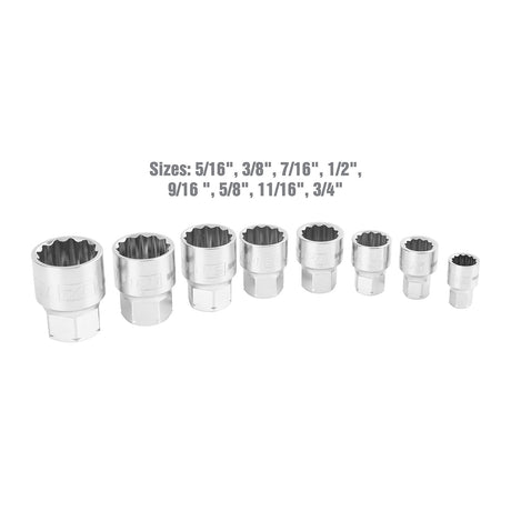 OEMTOOLS 22979 8 Piece 1/4in. GoThru® Socket Set (SAE) Additional Image 1