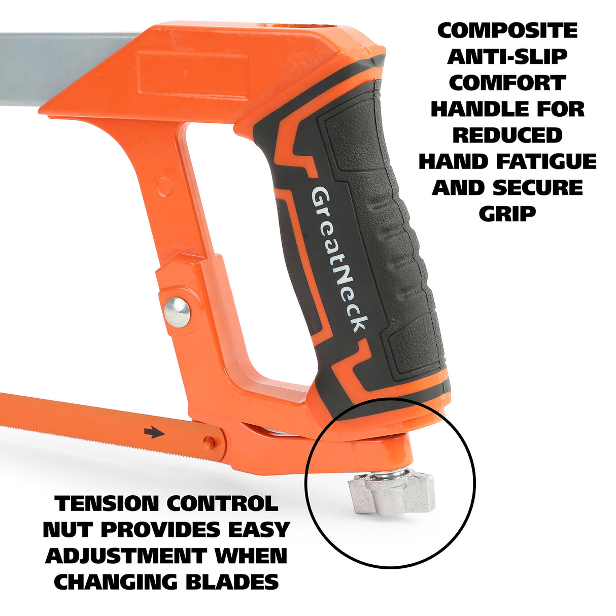 GreatNeck 74006 Heavy-Duty High-Tension Hacksaw Additional Image 4