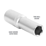 OEMTOOLS 22443 1/2 Inch Drive 6 Pt. Deep Wall Socket (13 mm) Additional Image 2