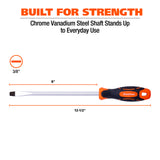 GreatNeck 21826 3/8in. x 8in. Slotted Screwdriver Additional Image 4