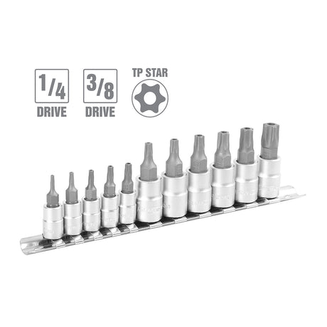 OEMTOOLS 22973 11 Piece Tamper-Proof Star Plus Bit Socket Set Additional Image 1