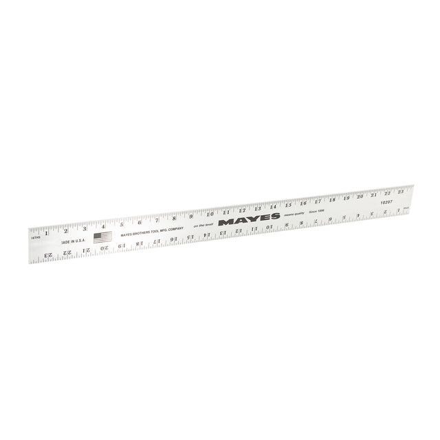 Mayes 10207 Straight Edge Aluminum Ruler (24 x 2 Inch) Main Image