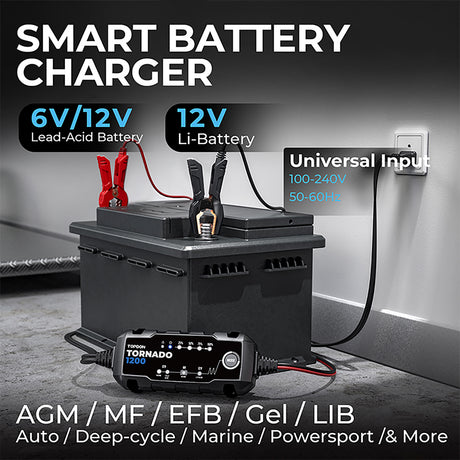 TopDon T1200 1.2A Smart Battery Charger Additional Image 9