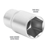 OEMTOOLS 22431 1/2 Inch Drive 6 Pt. Deep Wall Socket (1-1/4 Inch) Additional Image 2