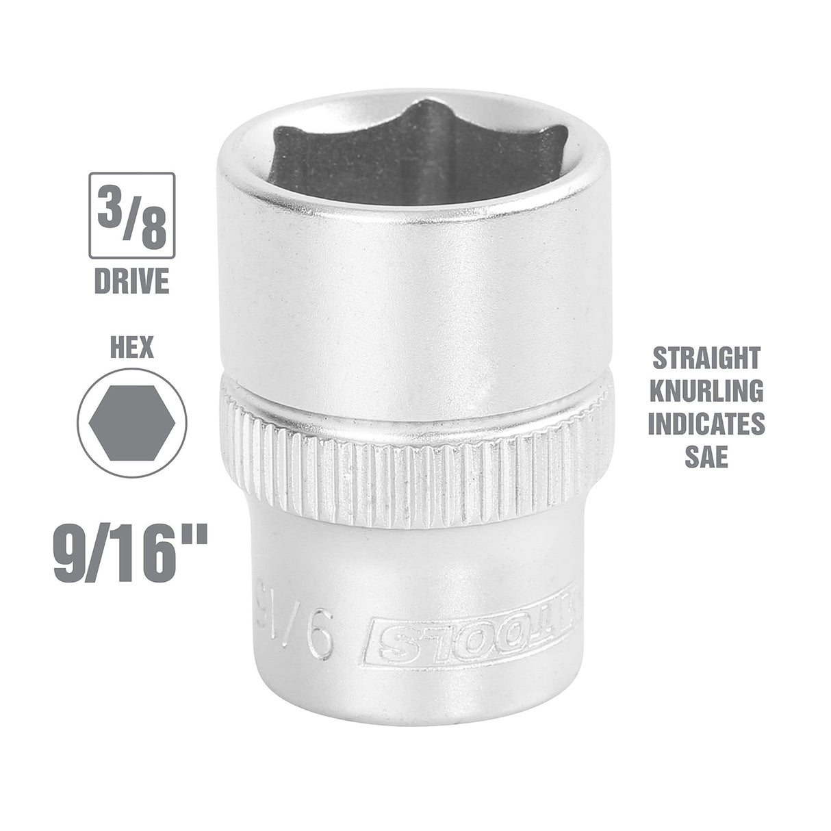 OEMTOOLS 22307 9/16 Inch SAE Socket Additional Image 1