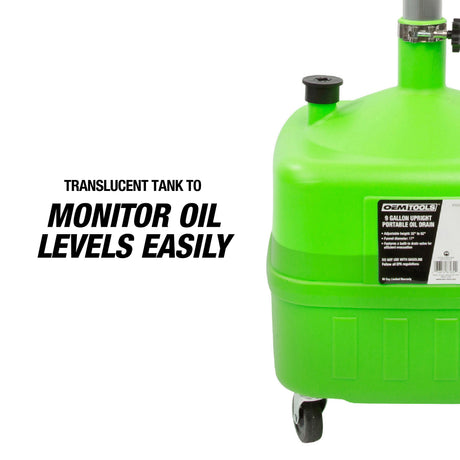 OEMTOOLS 87232 9 Gallon Upright Portable Oil Drain Additional Image 5