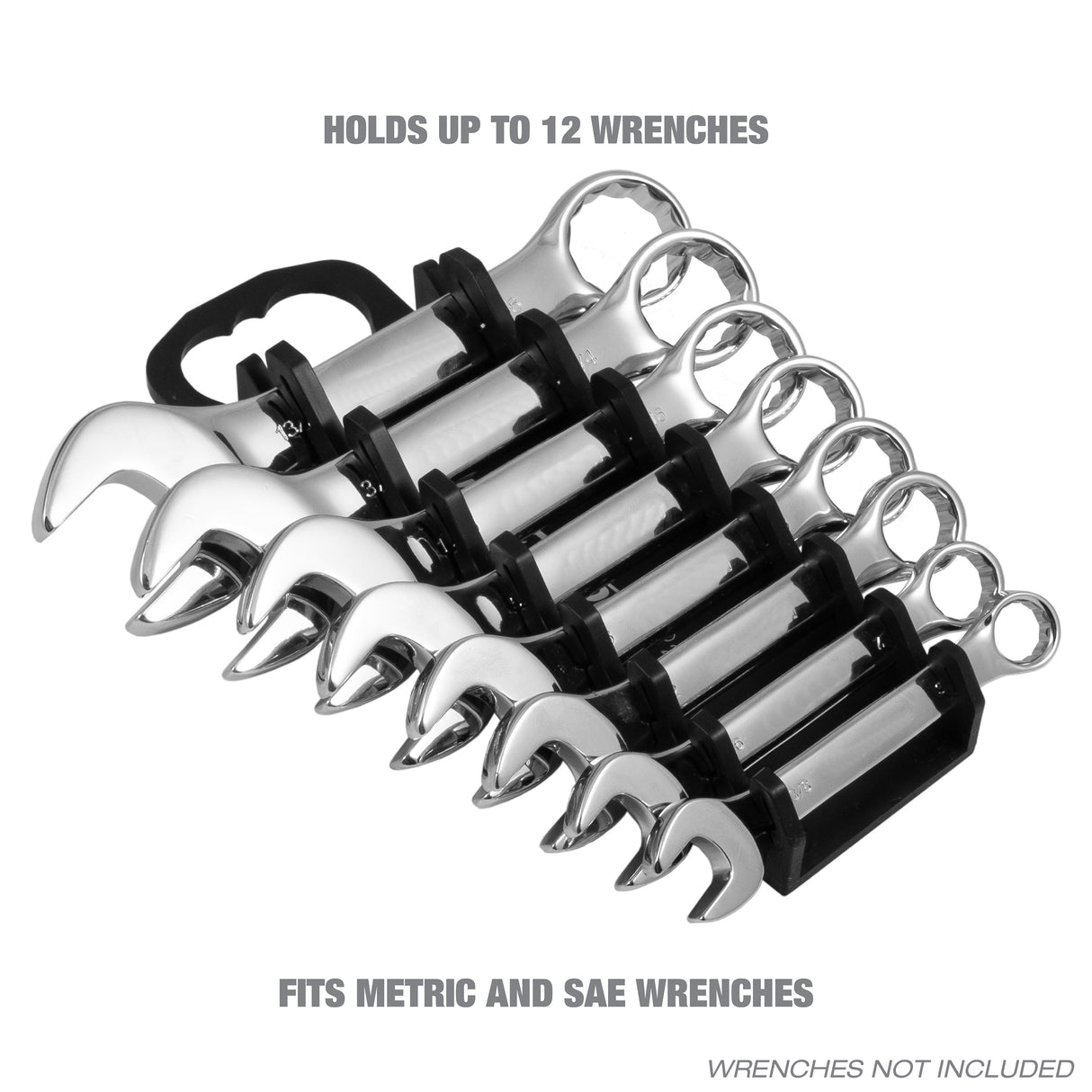 OEMTOOLS 23109 Stubby Wrench Organizer - Black Additional Image 1
