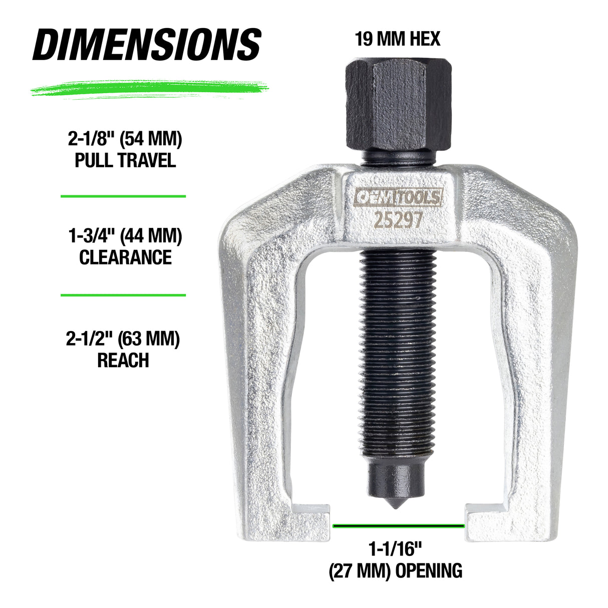 OEMTOOLS 25297 1-1/16in. Tie Rod End and Pitman Arm Puller Additional Image 5