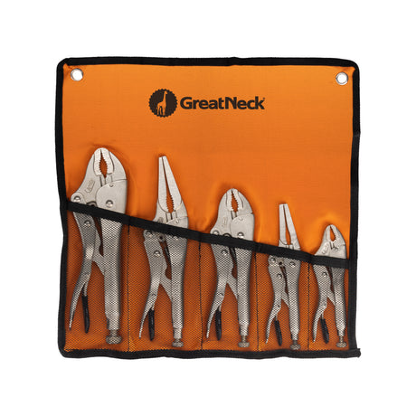 GreatNeck 74230 5-Piece Locking Plier Set Main Image
