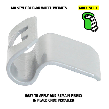 OEMTOOLS 23217 0.25 Oz. MC Style Steel Wheel Weight - 1 Box of 25 Additional Image 2