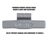 OEMTOOLS 23282 35 gm. EN Style Steel Wheel Weight - 1 Box of 25 Additional Image 3