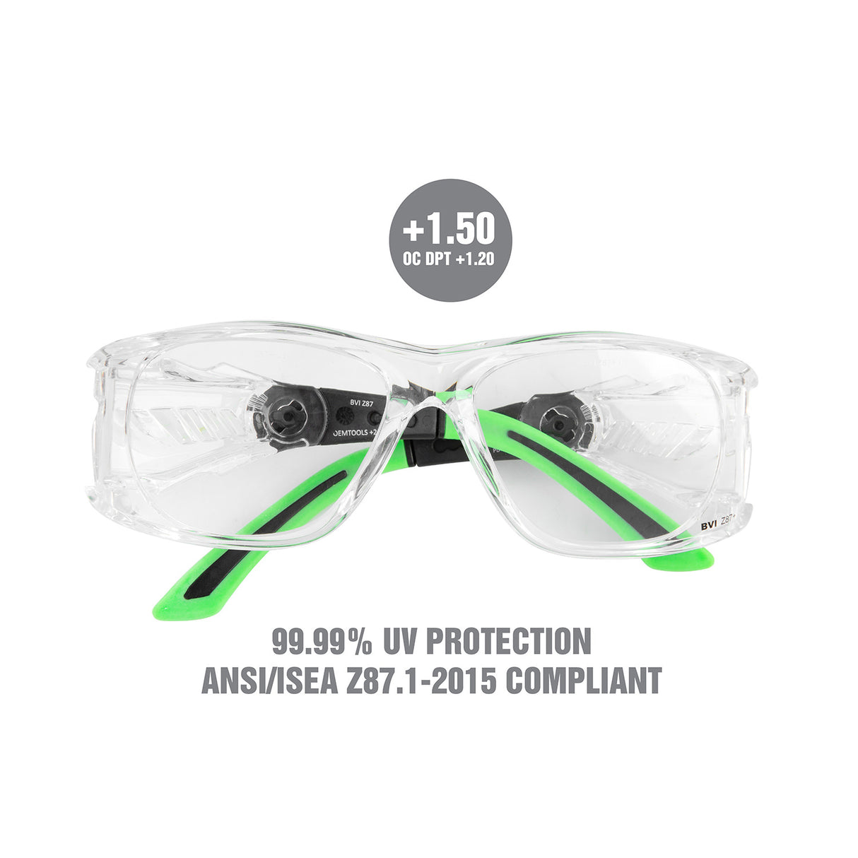 OEMTOOLS 26023 High Definition Multifocal Safety Reading Glasses +1.50 Additional Image 1