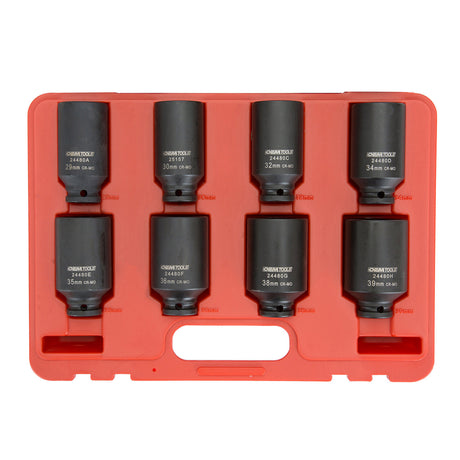 OEMTOOLS 24480 8 Piece 12 Pt. Axle Nut Socket Set Additional Image 1