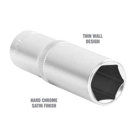 OEMTOOLS 22423 1/2 Inch Drive 6 Pt. Deep Wall Socket (11/16 Inch) Additional Image 2