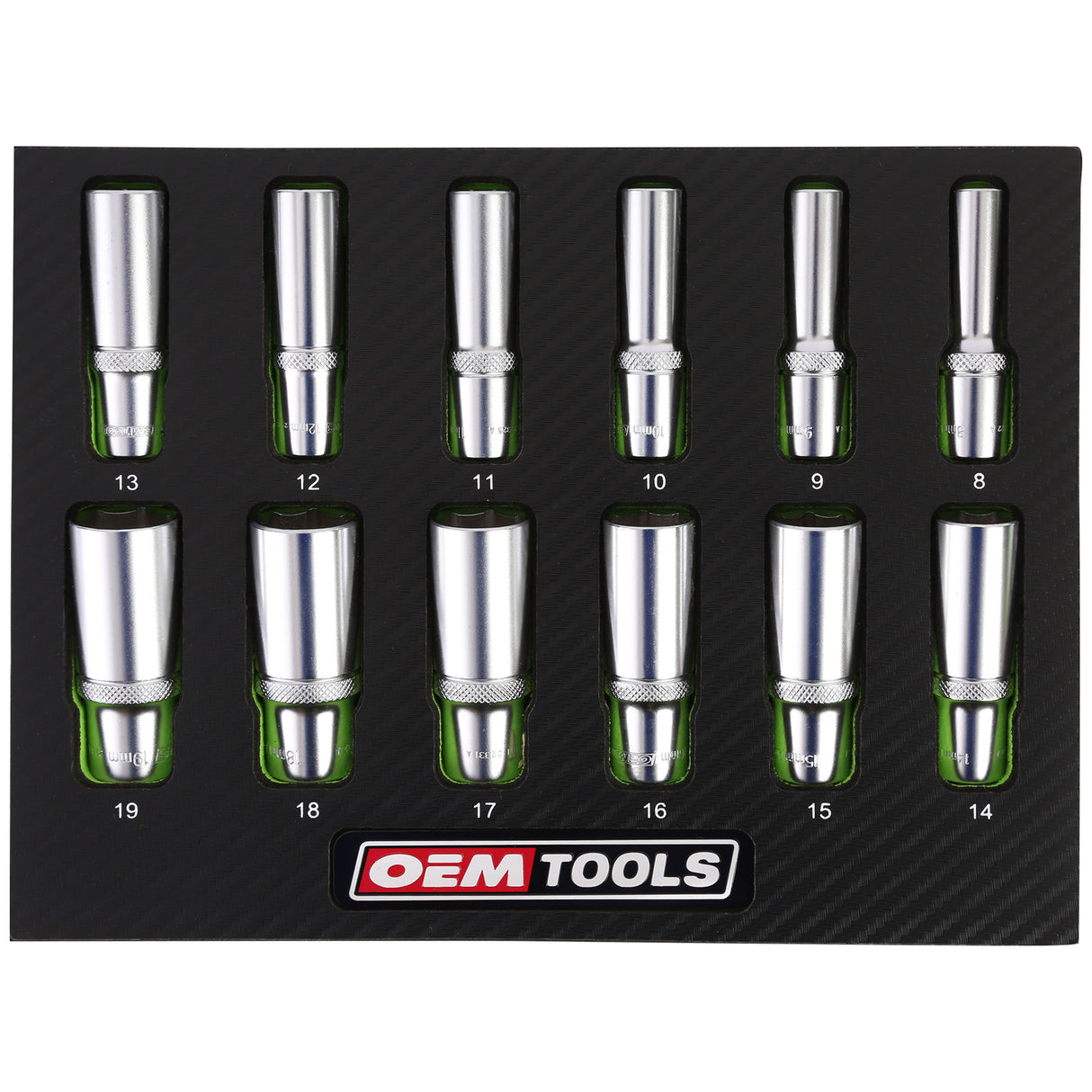 OEMTOOLS 23981 12 Piece 3/8in. Deep Socket Set (Metric) Additional Image 5