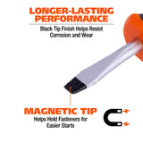 GreatNeck 21823 1/4in. x 1.5in. Stubby Slotted Screwdriver Additional Image 2