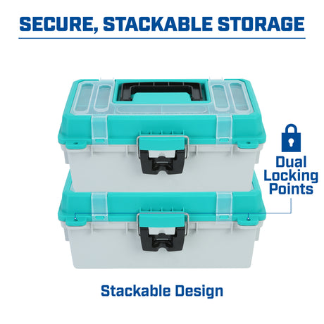 Sheffield 12671 13in. Tackle Box-Teal/Gray Additional Image 6