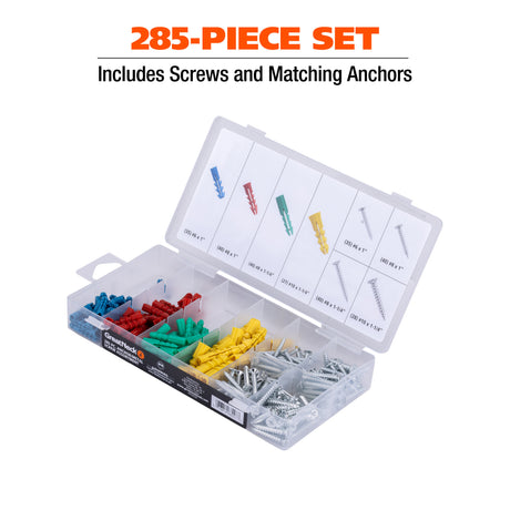 GreatNeck 68227 285-Piece Anchor/Metal Screw Assortment Additional Image 2