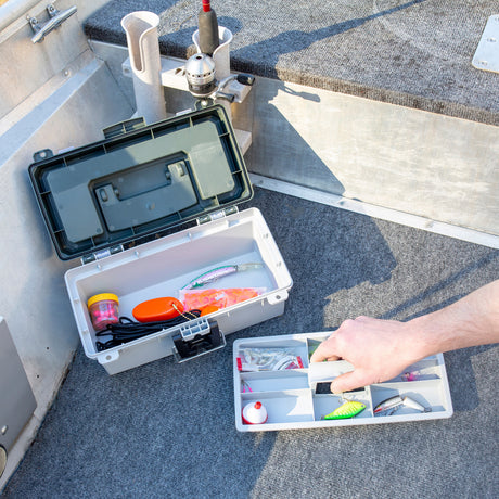 Sheffield 12670 13in. Tackle Box - Green/Gray Additional Image 9